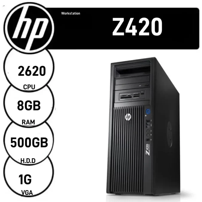 کیس HP Workstation z420 2620 استوک
